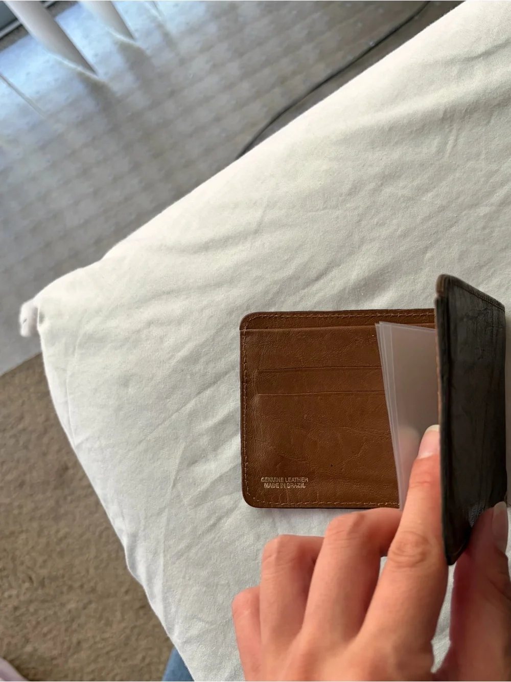 Brown Leather Bifold Wallet